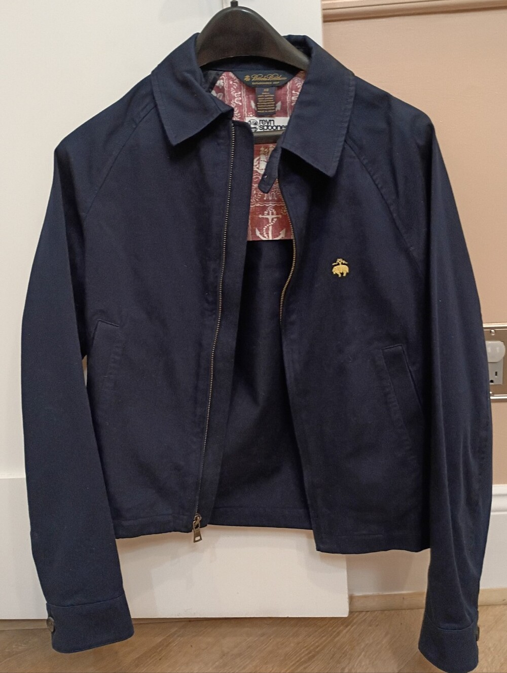 Brooks Brothers x Reyn Spooner Navy Harrington Jacket XS EUC